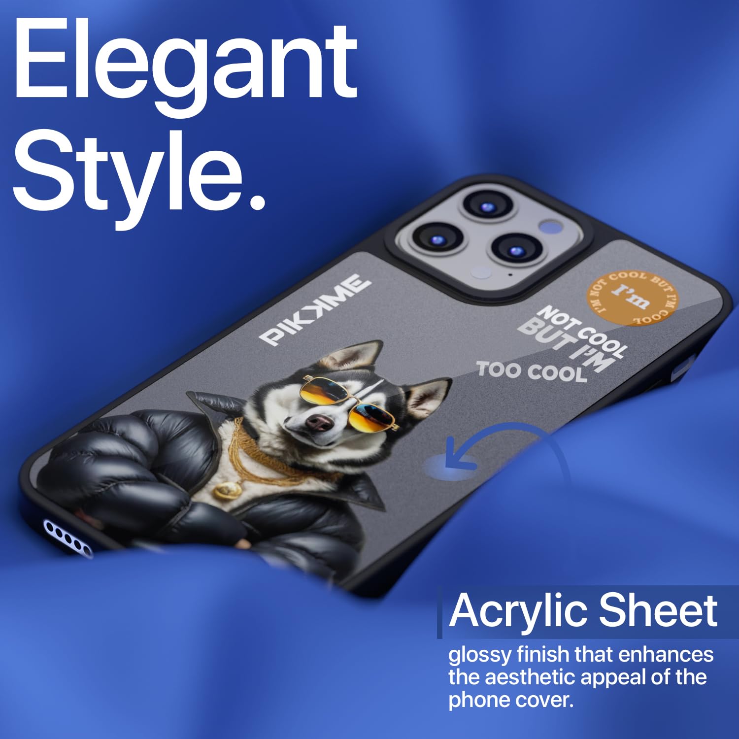 Pikkme iPhone 15 Pro Dog Swag mobile back cover – photo 7