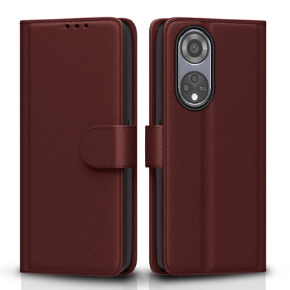 Pikkme brown wallet flip cover for Oppo Reno 8T 5G