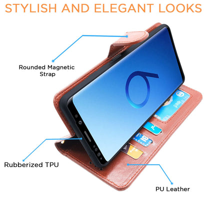 Pikkme Samsung S9 brown mobile flip cover – photo 5
