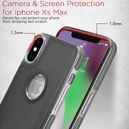 Pikkme chrome grey Leatherback mobile cover for iPhone XS Max – photo 5