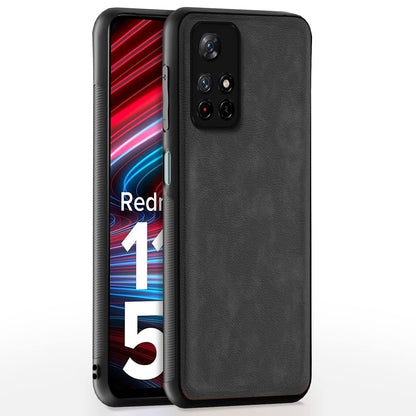 Pikkme Redmi Note 11T/Poco M4 Pro 5G Leather grey mobile back cover
