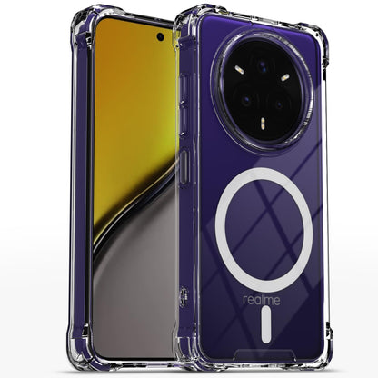 Transparent mag-safe phone cover for Realme 14 Pro Plus 5G – Pikkme
