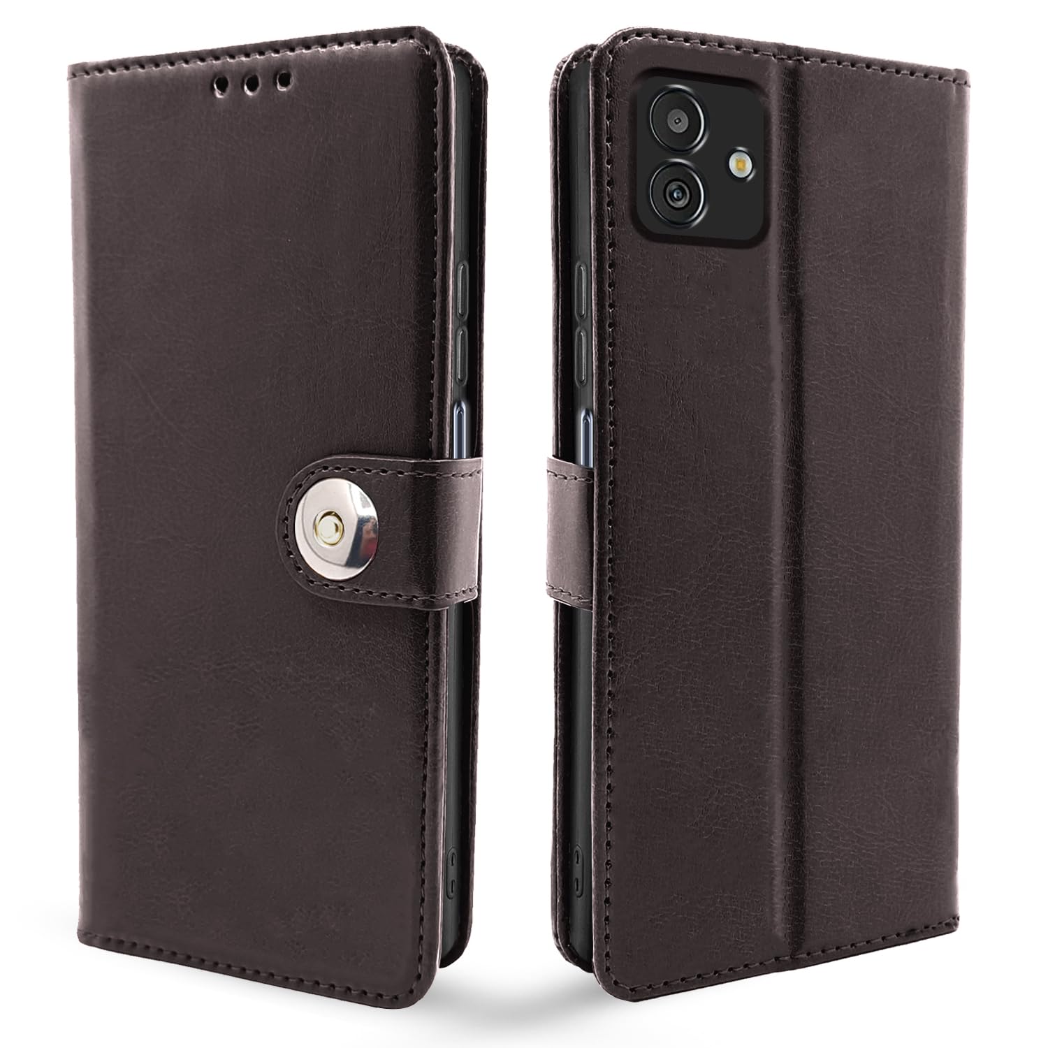 Pikkme coffee Button flip case for Samsung M13 5G