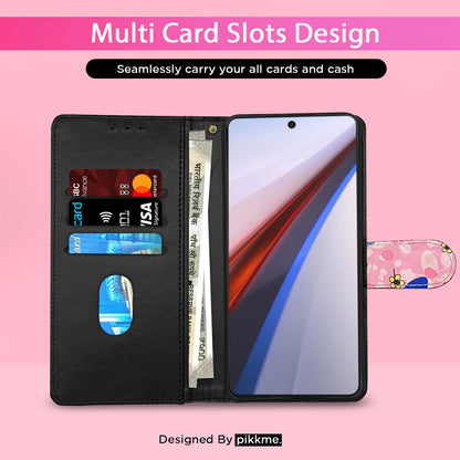 Pikkme pink flower Wallet flip case for iQOO 12 5G – photo 3