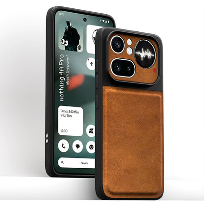Pikkme brown Leather mobile back cover for Nothing Phone 4a Pro 5G – photo 2