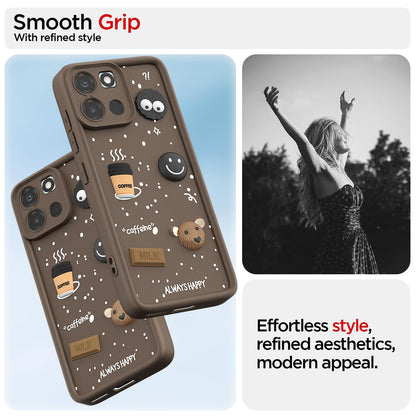 OnePlus Nord 6 5G/3D mobile back cover in brown by Pikkme – photo 2