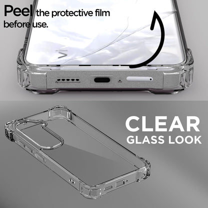 Pikkme Vivo Y400 Pro 5G  PC + TPU Crystal Clear Transparent Back Cover (Transparent)