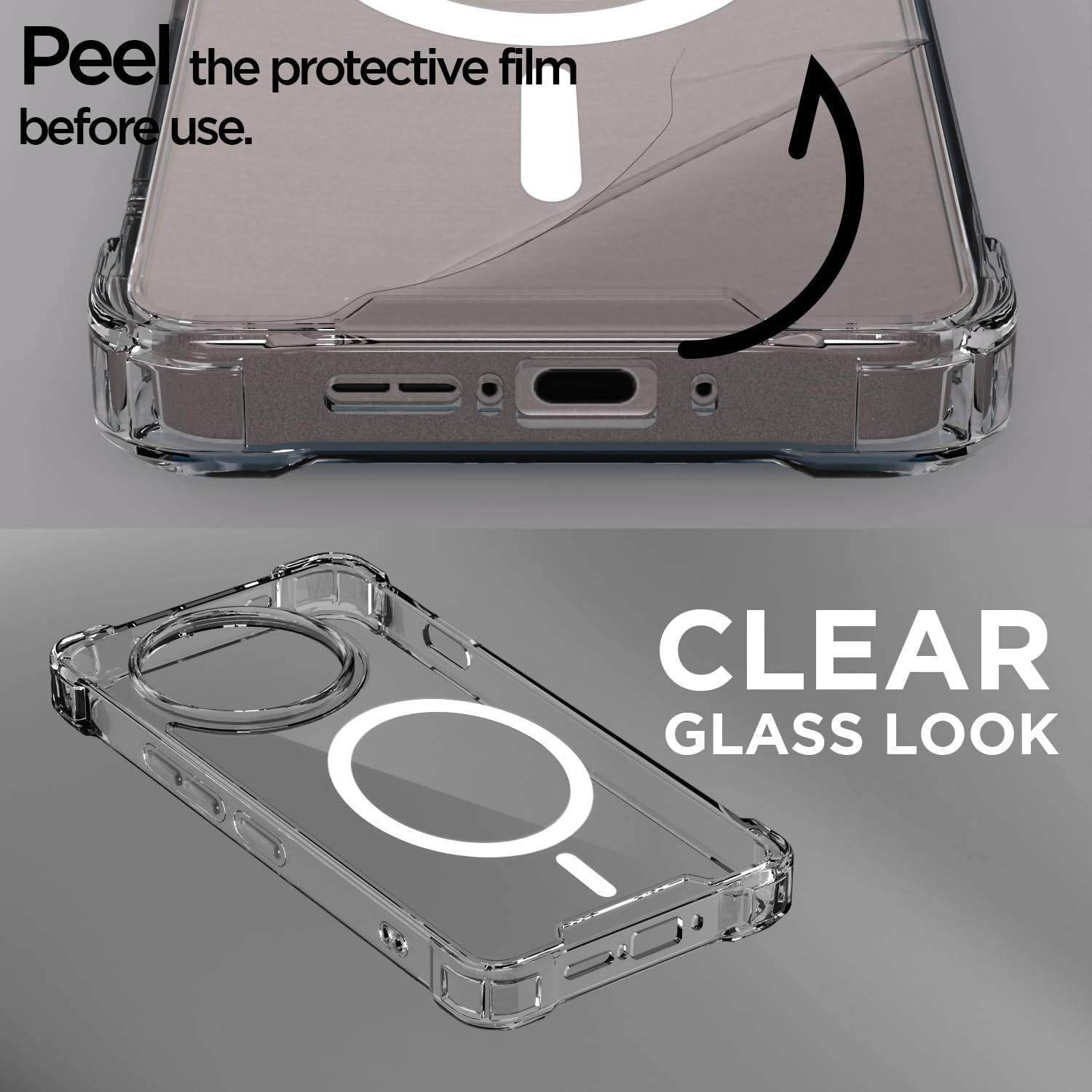 Pikkme OnePlus 13R 5G transparent mag-safe mobile back cover – photo 3