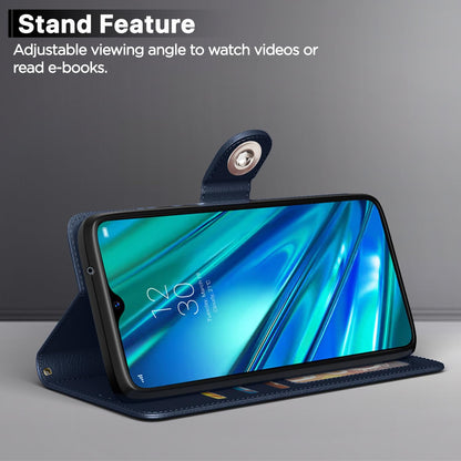 Realme 5 Pro flip case in blue by Pikkme – photo 3