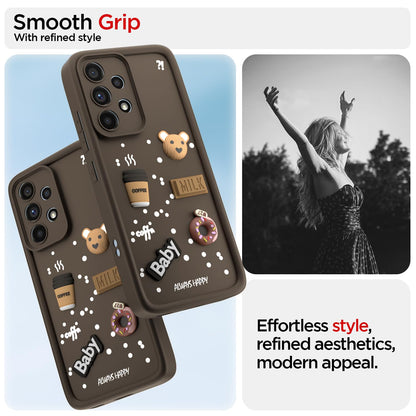 Samsung A53 5G Silicone phone cover in brown by Pikkme – photo 2