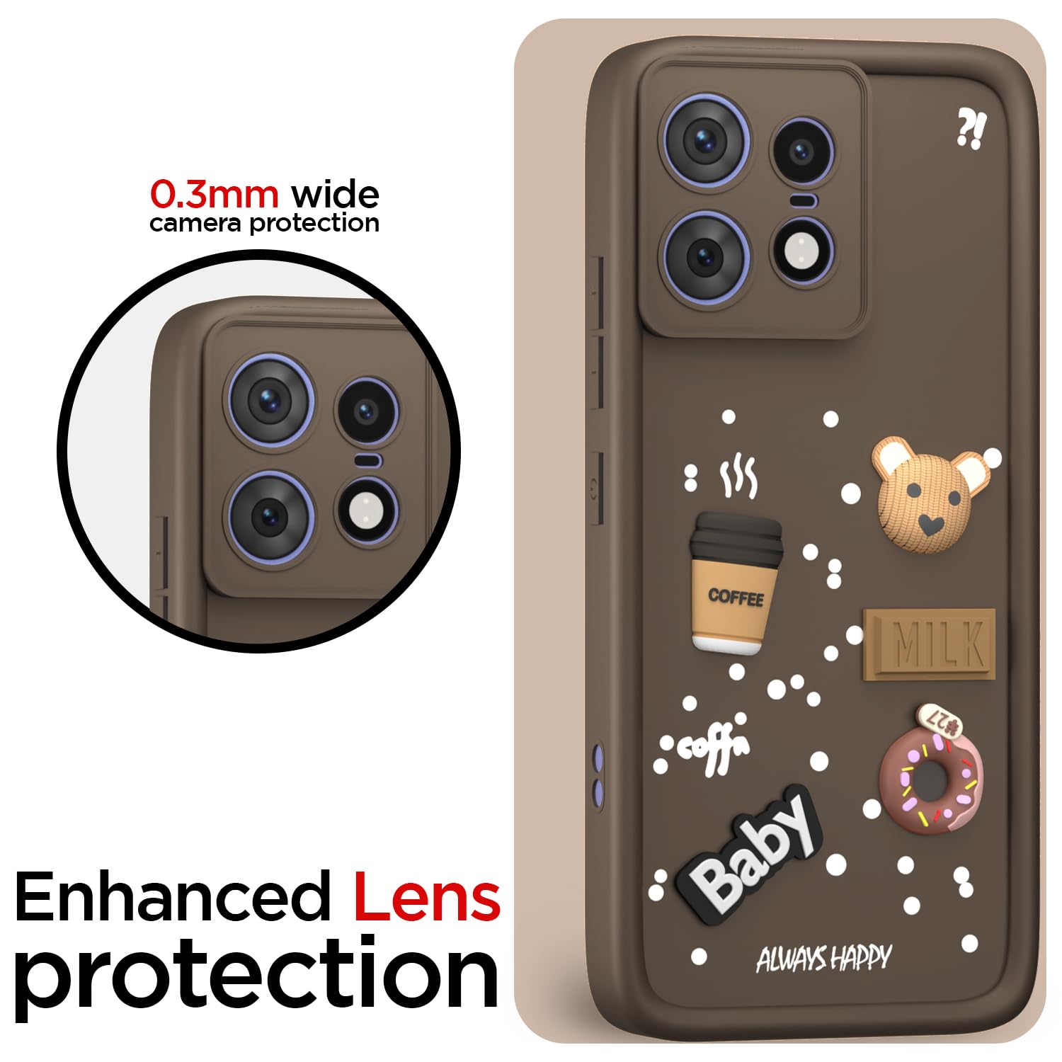 Pikkme brown Silicone phone cover for Moto Edge 50 Pro 5G – photo 5
