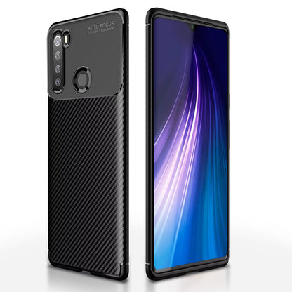 Black Carbon mobile back cover for Redmi Note 8 – Pikkme