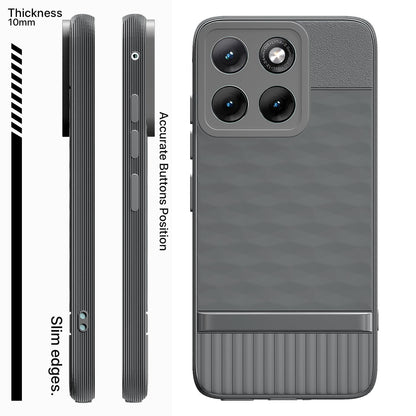 Moto Edge 70 Fusion 5G Silicone mobile back cover in grey by Pikkme – photo 3