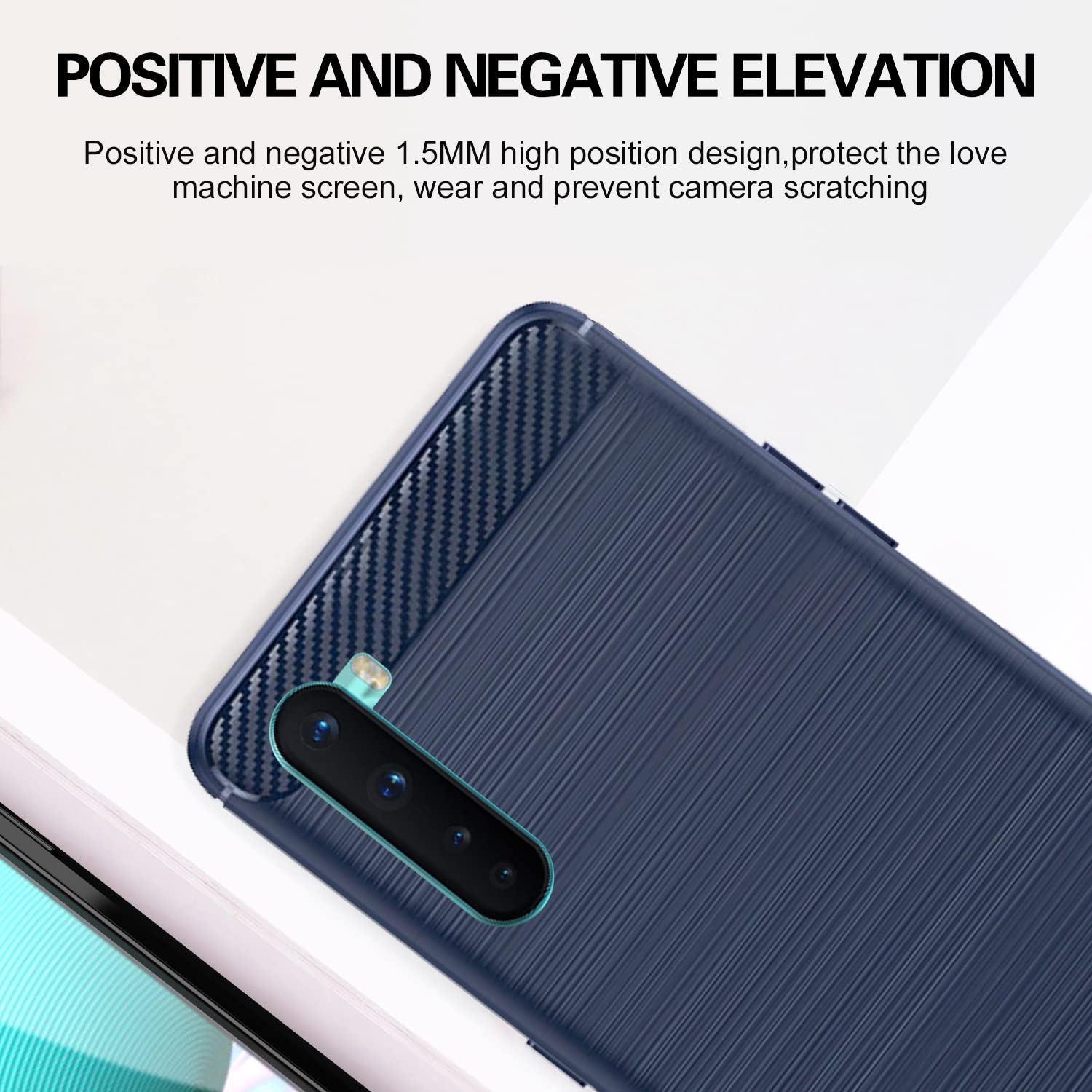 Pikkme OnePlus Nord (2020) Hybrid blue mobile cover – photo 6