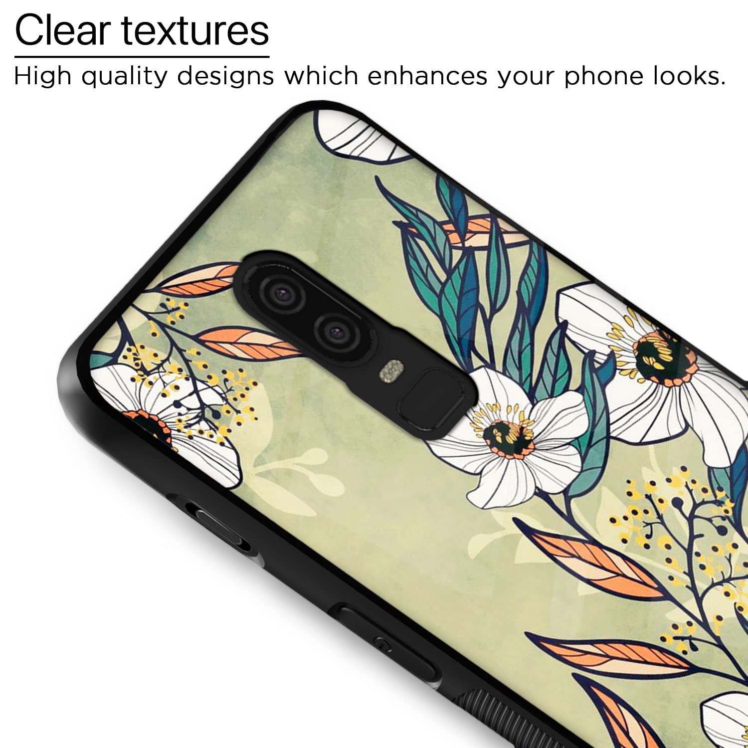 Pikkme Flower mobile back cover for OnePlus 6 – photo 4