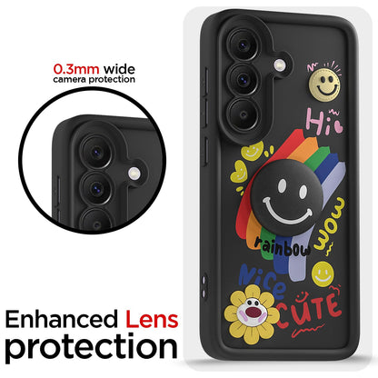 Samsung A37 5G Smile Rainbow back cover in black by Pikkme – photo 5