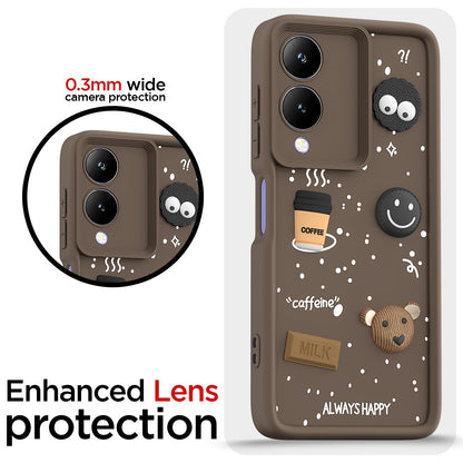Pikkme Vivo Y17s/Y28/3D Silicone brown phone cover – photo 5