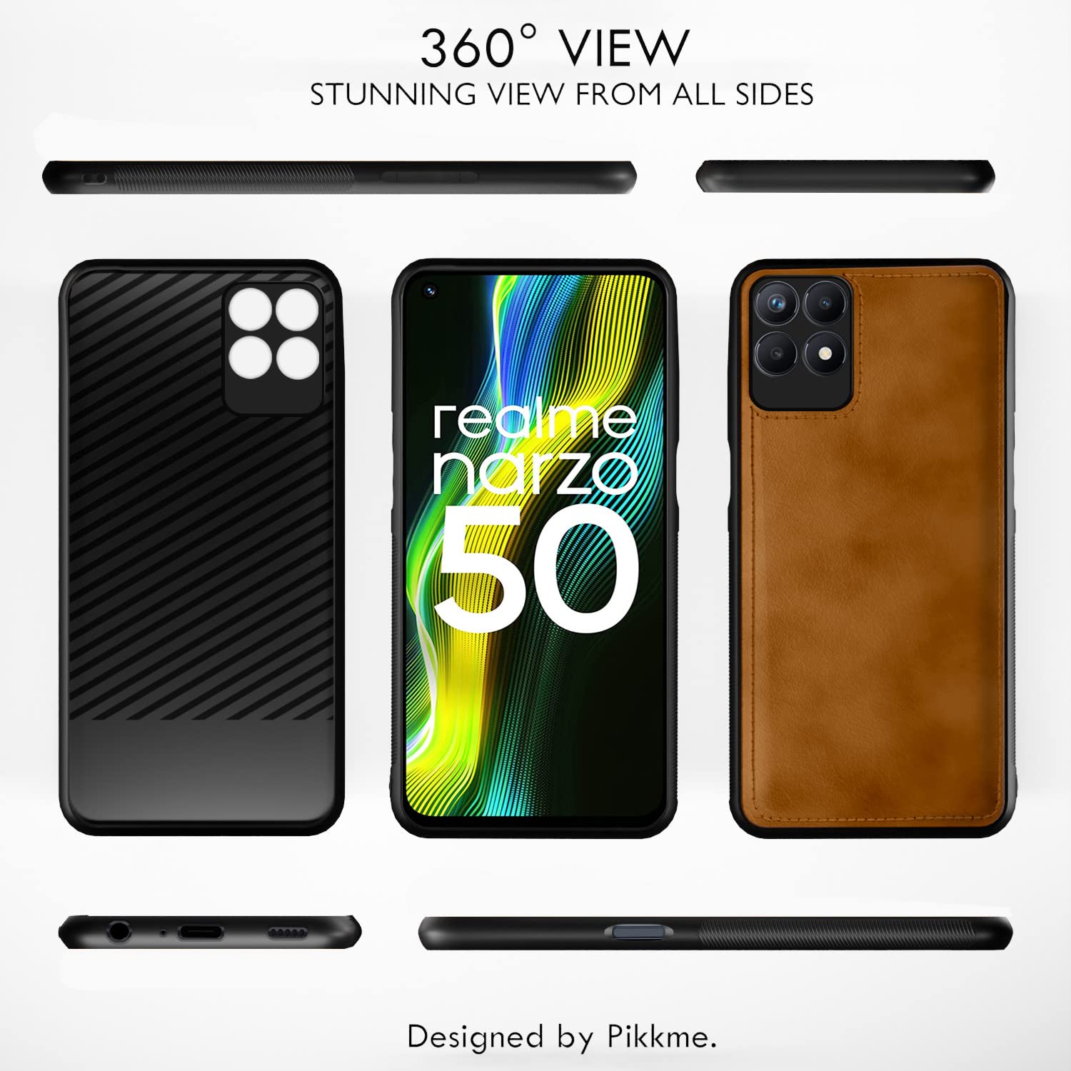 Pikkme brown phone cover for Realme Narzo 50/8i 4G – photo 3