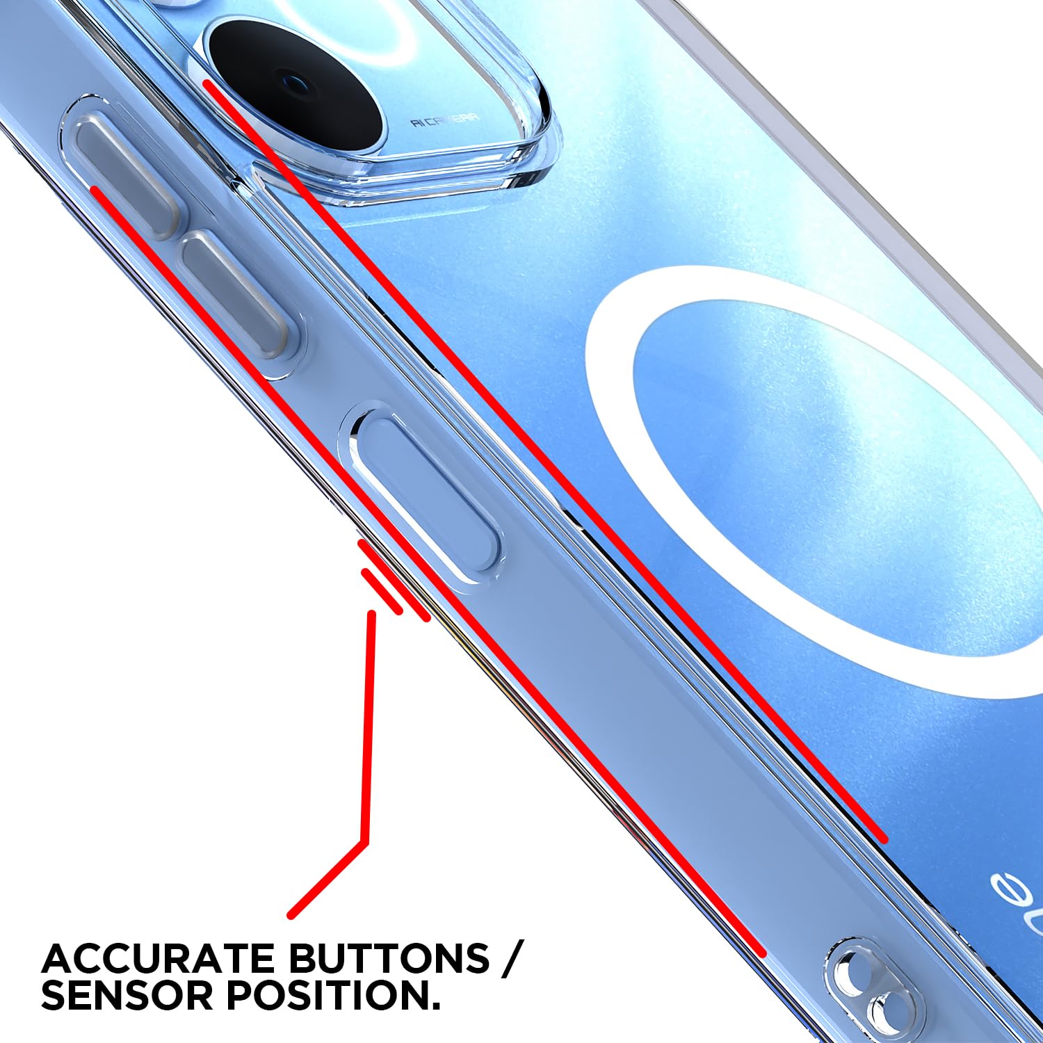 Pikkme Realme Narzo 80 Lite 4G/C71 5G transparent mag-safe back cover – photo 6