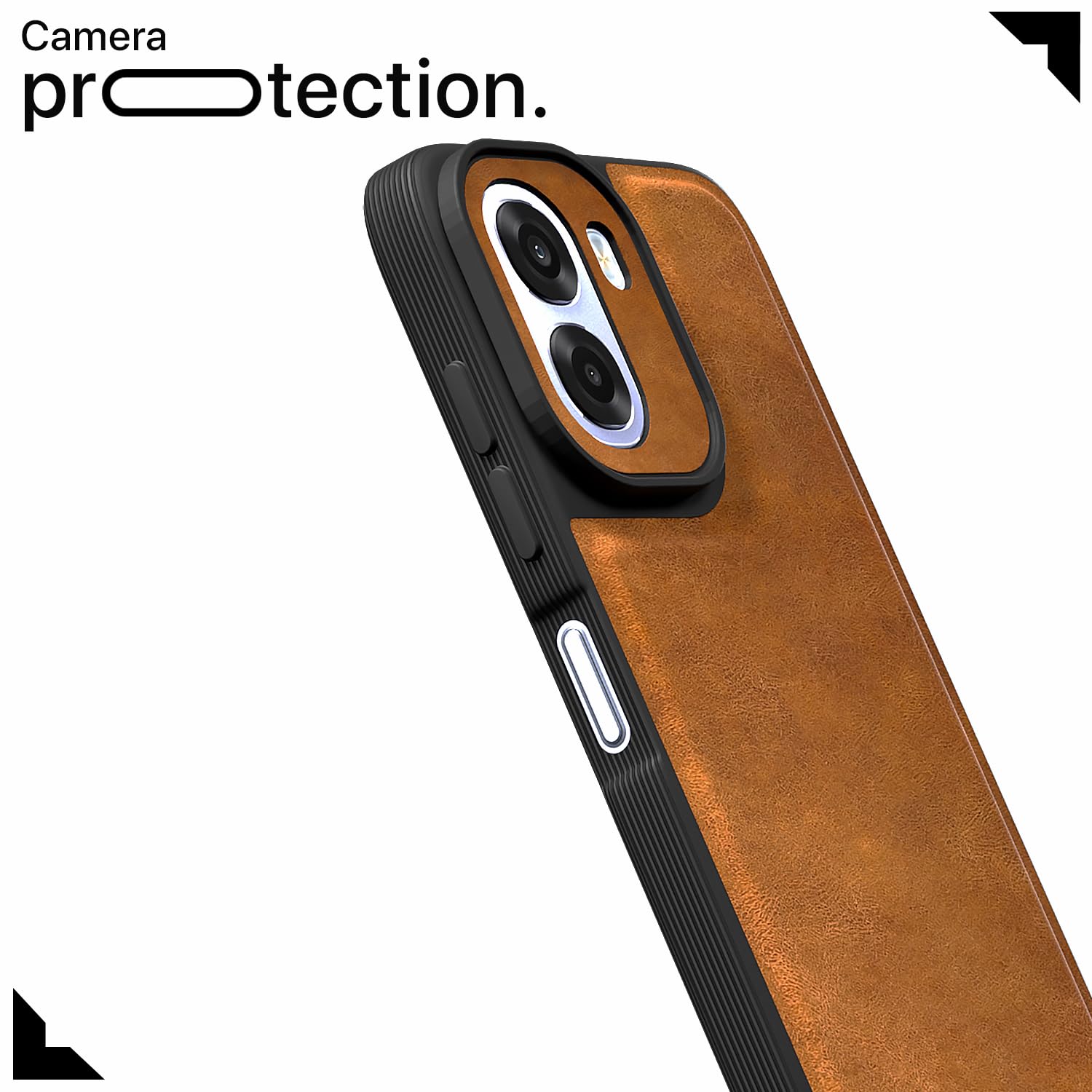 Brown Leather back cover for Oppo K14x 5G/A6x/A6s 5G – Pikkme – photo 5