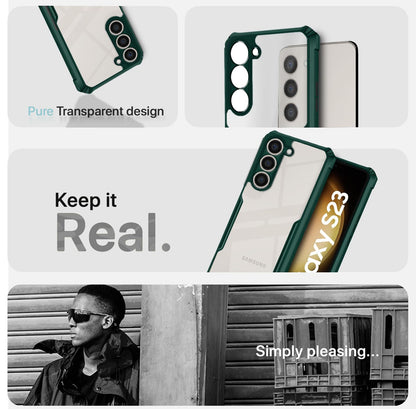Samsung S23 5G Hybrid mobile back cover in green by Pikkme – photo 4