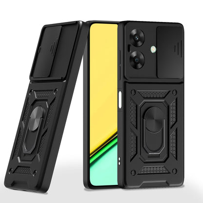 Realme Narzo N61/C61 4G D10 Camera Shield back cover in black by Pikkme