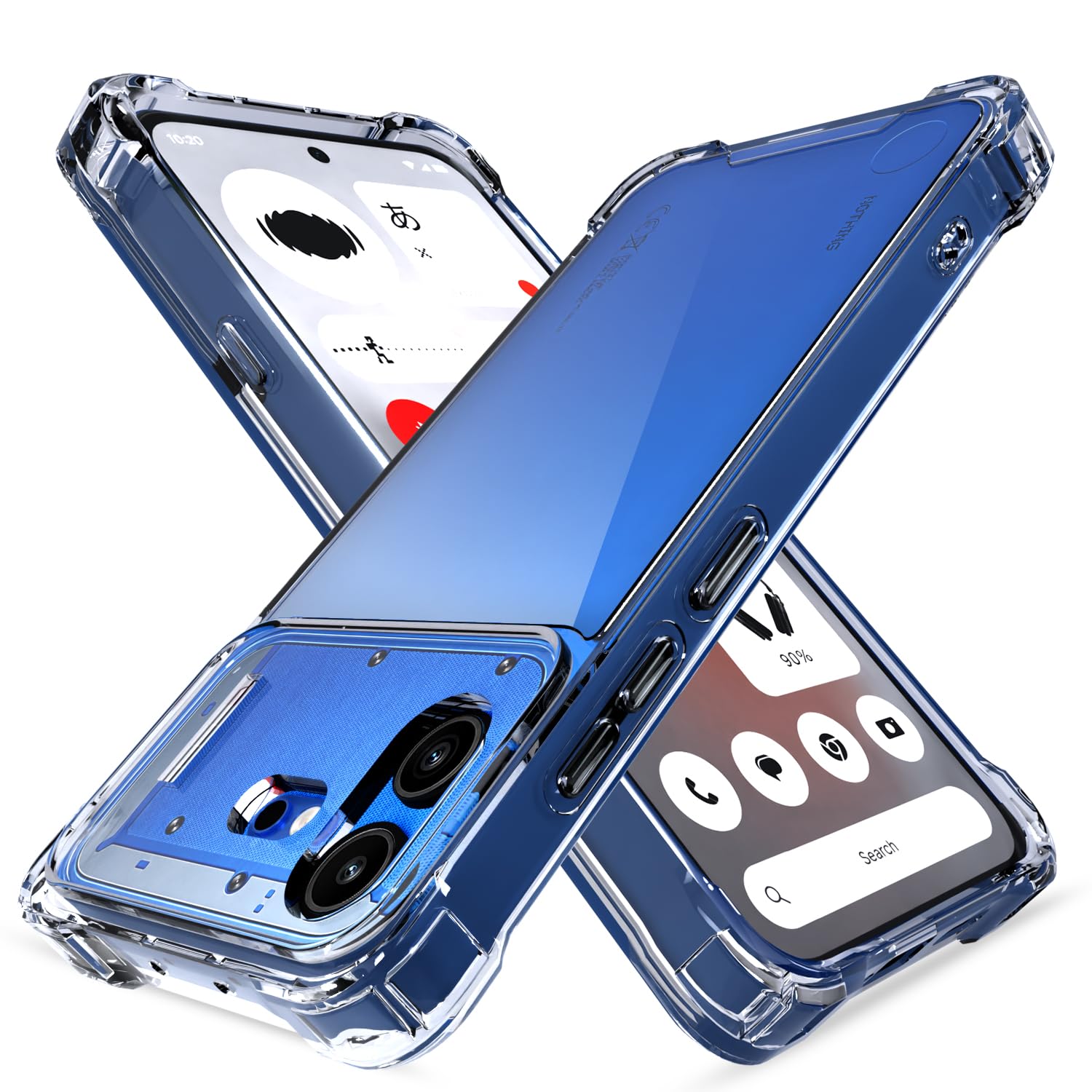 Pikkme transparent PC-TPU mobile back cover for Nothing Phone 4b 5G