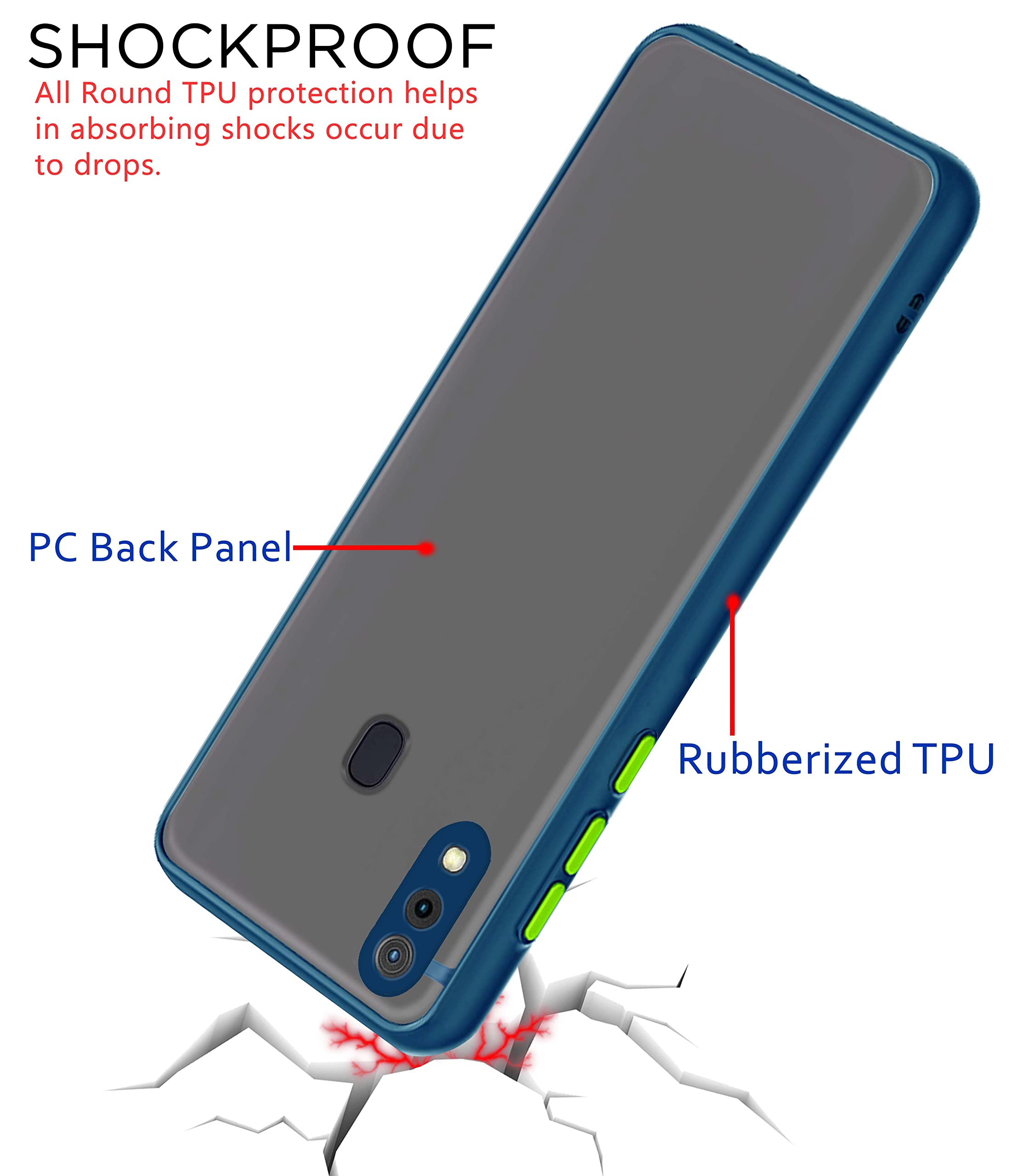 Pikkme Samsung A20/A30/M10s blue mobile back cover – photo 4