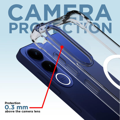 Vivo V70 FE 5G MagSafe mobile cover in transparent mag-safe by Pikkme – photo 5