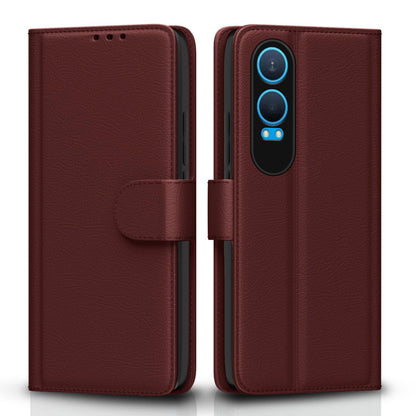 OnePlus Nord CE 4 Lite 5G flip case in brown by Pikkme