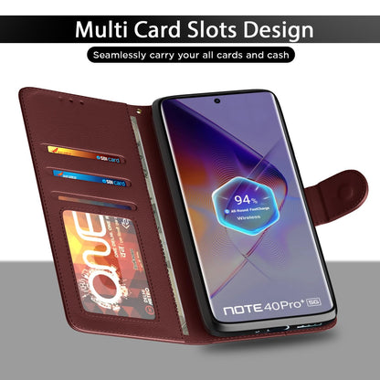 Pikkme brown flip cover for Infinix Note 40 Pro Plus 5G – photo 5