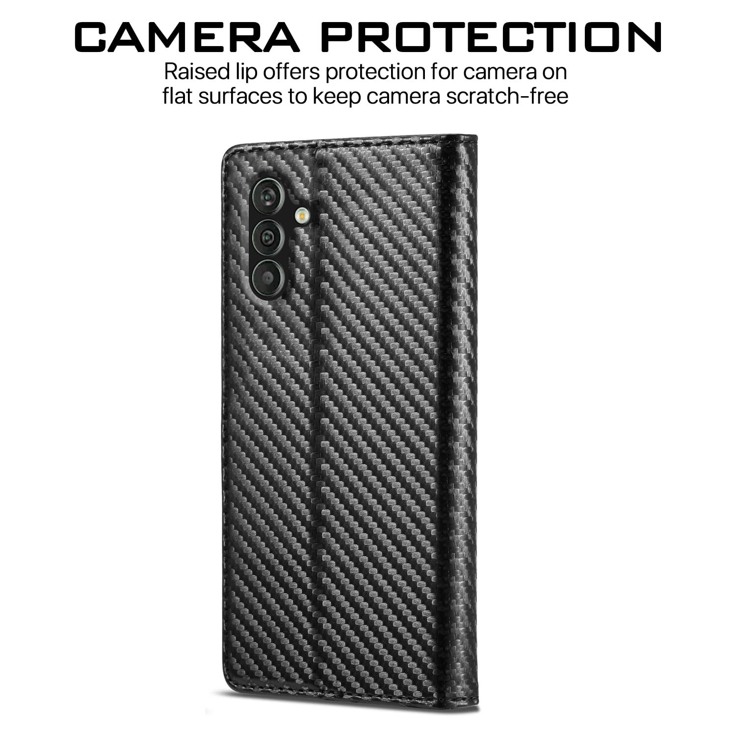Samsung M13 4G flip cover in black by Pikkme – photo 2