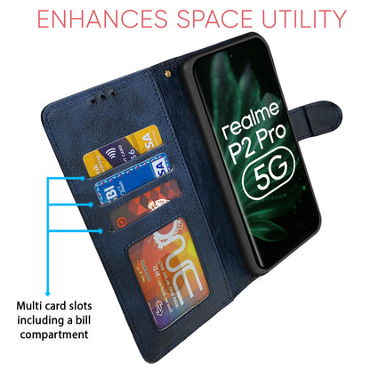 Pikkme Realme P2 Pro 5G navy & light blue flip cover – photo 5