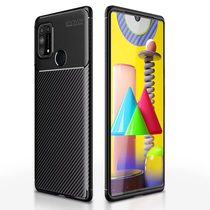 Pikkme Samsung M31/M31 Prime/F41 Carbon black back cover