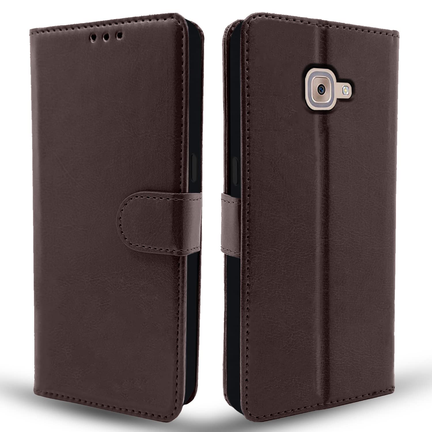 Pikkme Samsung Galaxy J7 max coffee Vintage Flip Cover