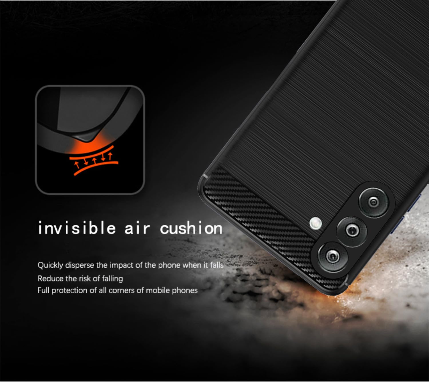 Black mobile back cover for Samsung M36 5G – Pikkme – photo 4
