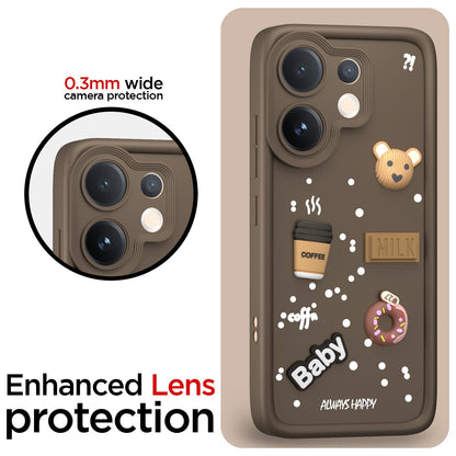 Pikkme Vivo V60 5G/T4 Pro 5G/3D brown back cover – photo 5