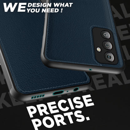 Pikkme Samsung A14 5G Leather blue mobile back cover – photo 4