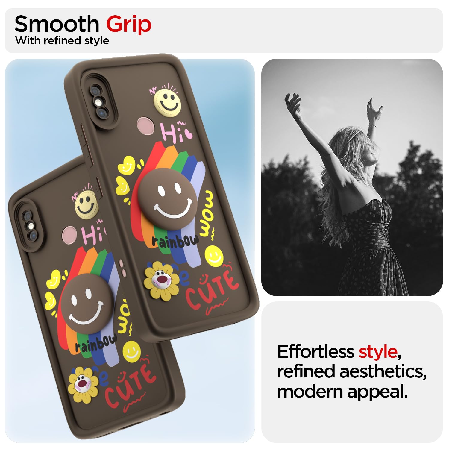 Brown back cover for Redmi Note 5 Pro – Pikkme – photo 2