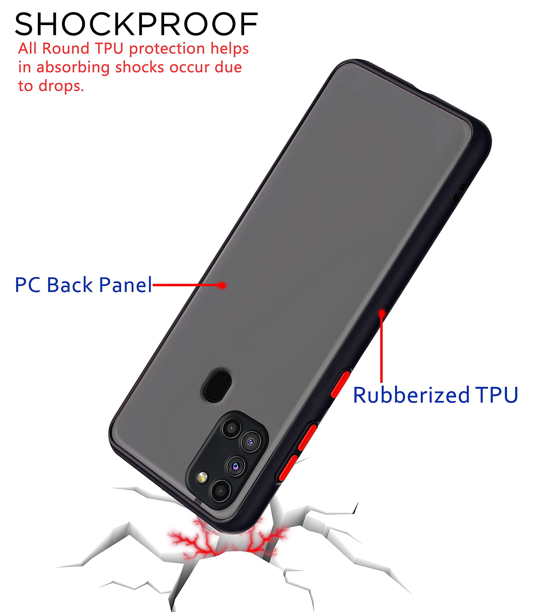 Pikkme black phone cover for Samsung A21s – photo 4