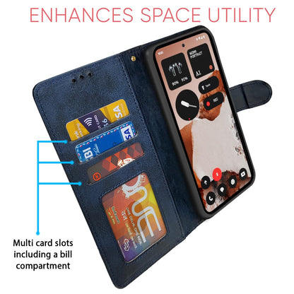 Navy & light blue Magnetic mobile flip cover for CMF Phone 2 Pro 5G – Pikkme – photo 5