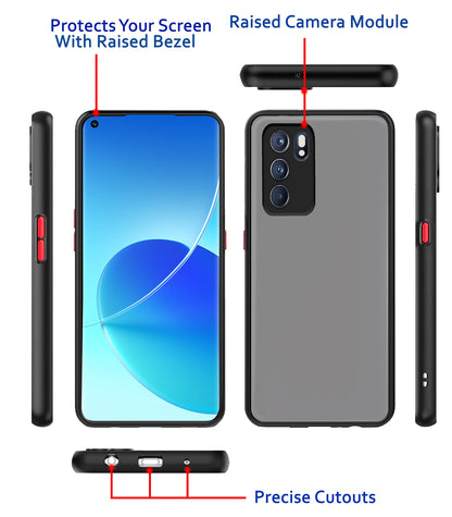 Oppo Reno 6 5G mobile back cover in black by Pikkme – photo 3