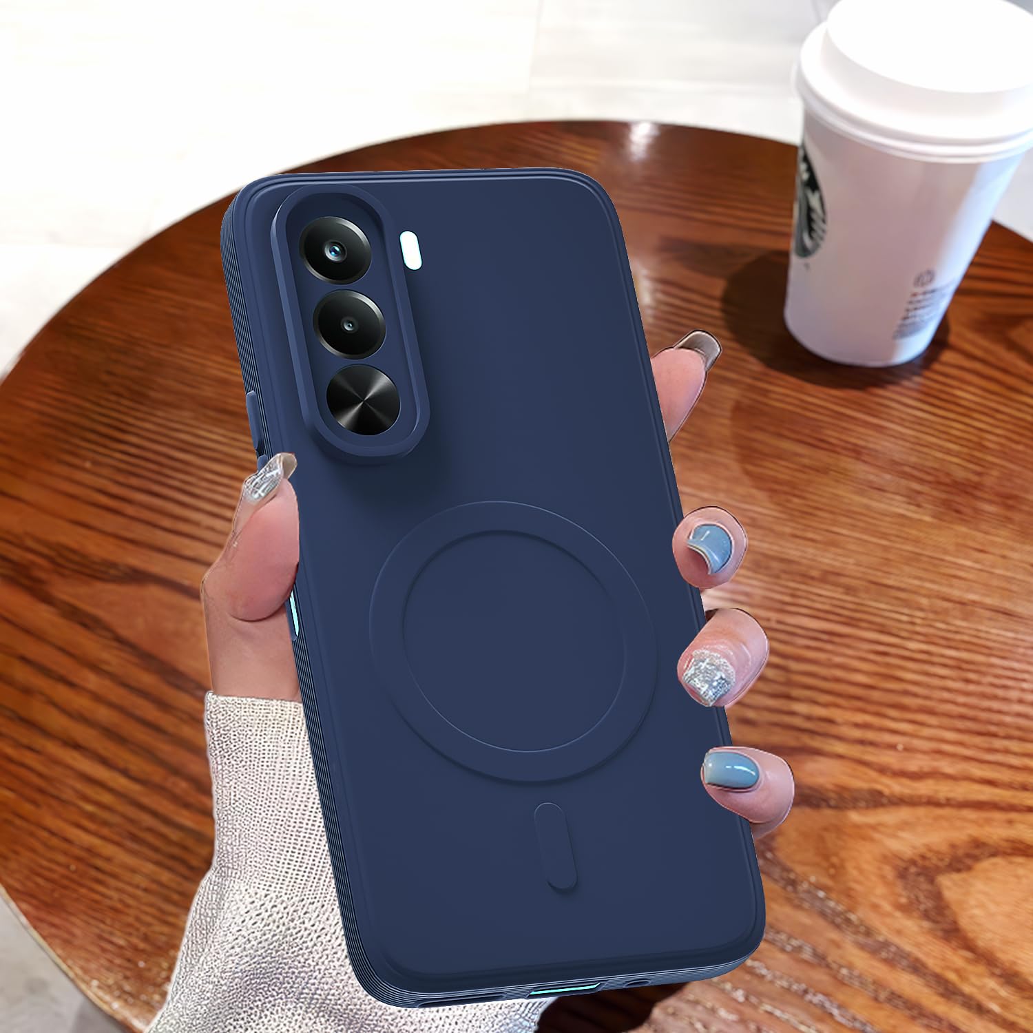 Pikkme blue MagSafe phone cover for Realme P4x 5G – photo 7