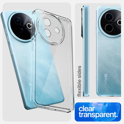 Pikkme Vivo Y39 5G Crystal Clear Hard Back PC + TPU Back Cover (Transparent)