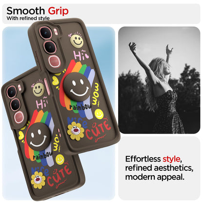 Brown Soft Silicone phone cover for Vivo Y31 5G – Pikkme – photo 2