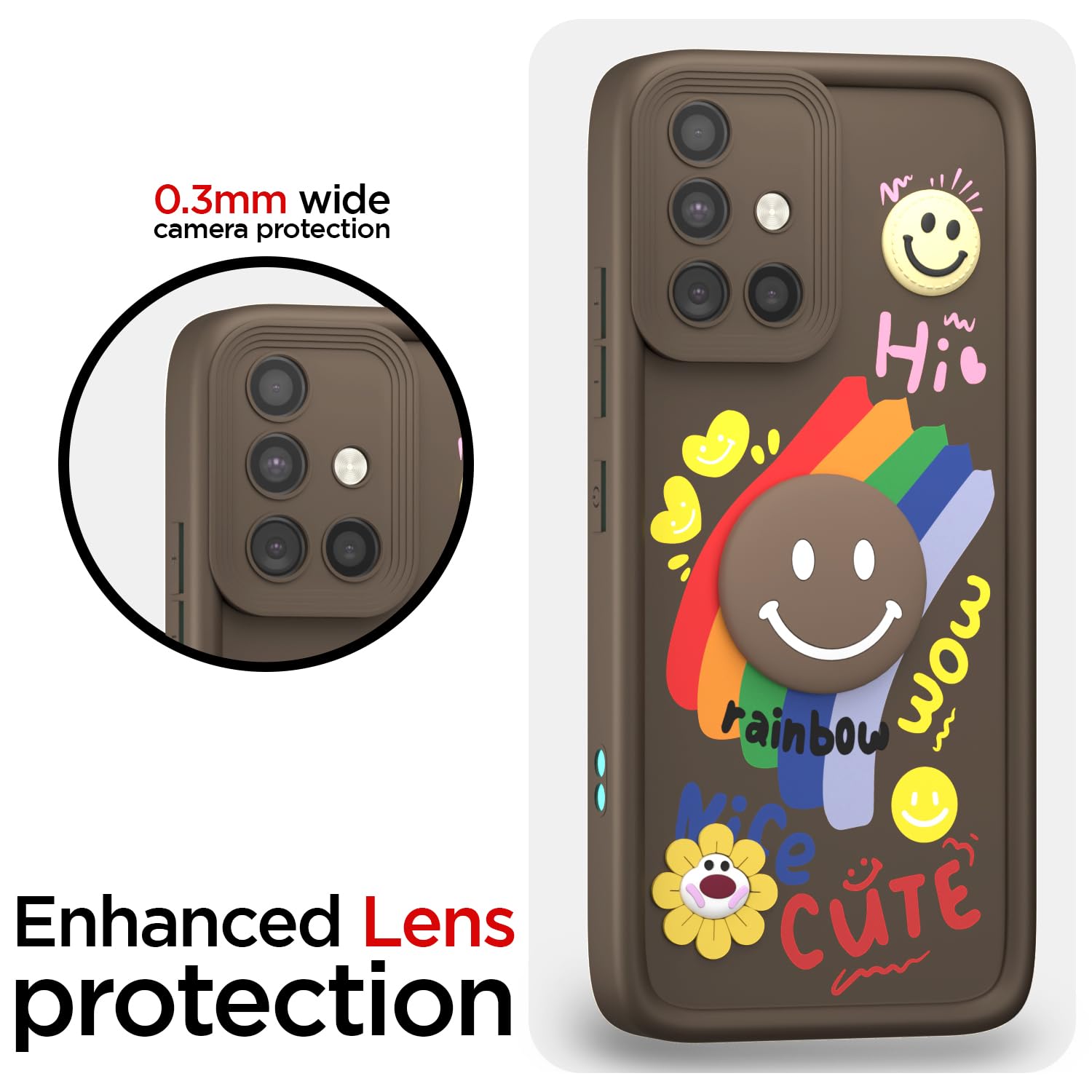 Samsung A51 back cover in brown by Pikkme – photo 5