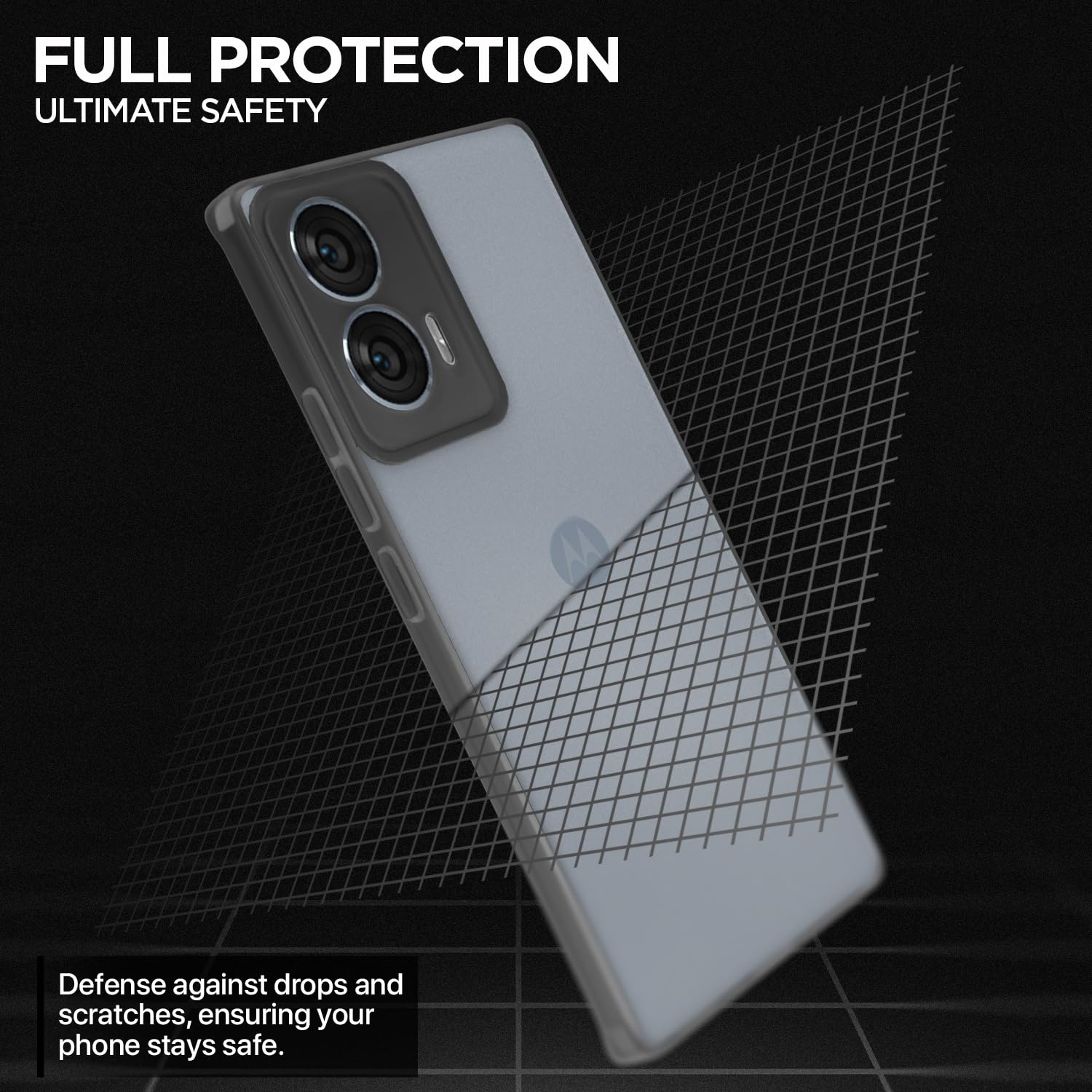 Black Clear back cover for Moto Edge 50 Fusion/G96 5G – Pikkme – photo 2