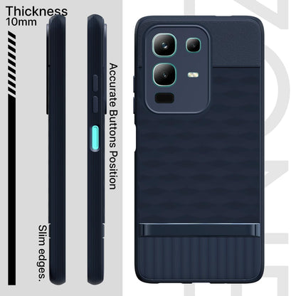Pikkme Infinix Note 50x 5G Shockproof Soft Flexible Gencase Back cover (Blue)