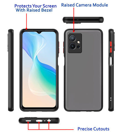 Black phone cover for Vivo T1/Y75/iQOO Z6 5G – Pikkme – photo 5