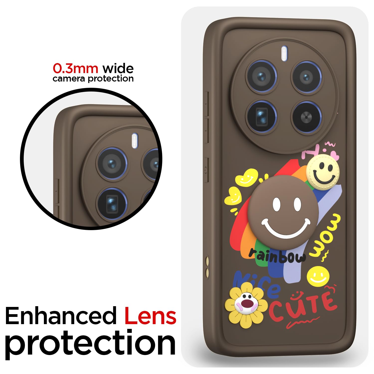 Pikkme Realme 12 Pro/12 Pro Plus 5G Soft Silicone brown mobile cover – photo 5